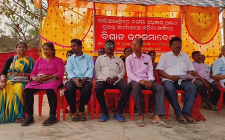 ସାଲିଆସାହିରେ ଜଙ୍ଗଲ ଅଧିକାର ଆଇନ କାର୍ଯ୍ୟକାରୀ କରିବା ଦାବିରେ ବିଶାଳ ଜନସମାବେଶ