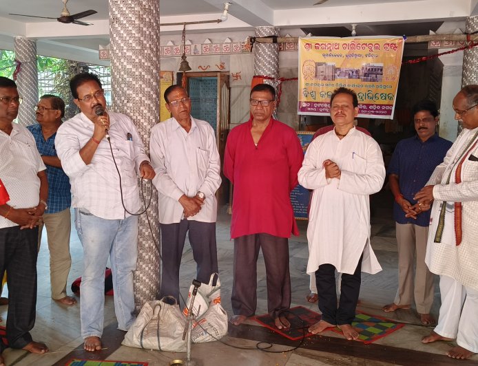 ହରିଦ୍ଵାର ରେ ଶ୍ରୀଜଗନ୍ନାଥ ଙ୍କ ମନ୍ଦିର ଶୀଘ୍ର ନିର୍ମାଣ ନିମନ୍ତେ ରୁଦ୍ରା ଭିଶେକ ଭୁବନେଶ୍ବର ଠାରେ ଅନୁଷ୍ଠିତ କରାଯାଇଛି